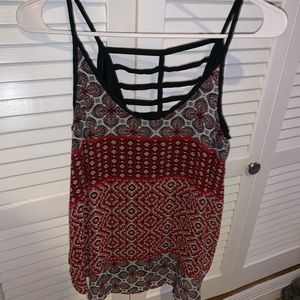 Red and Black Tank Top